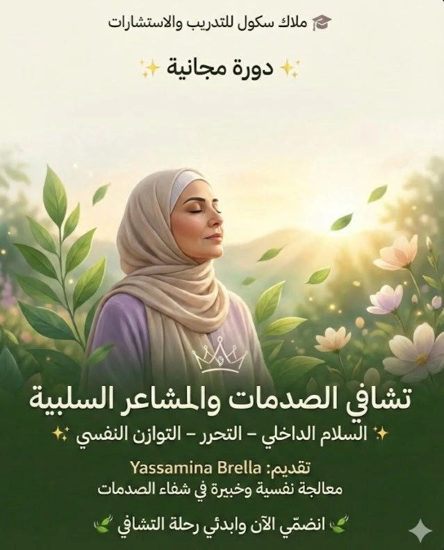 دورة تشافي الصدمات والمشاعر السلبية - أكاديمية ملاك سكول